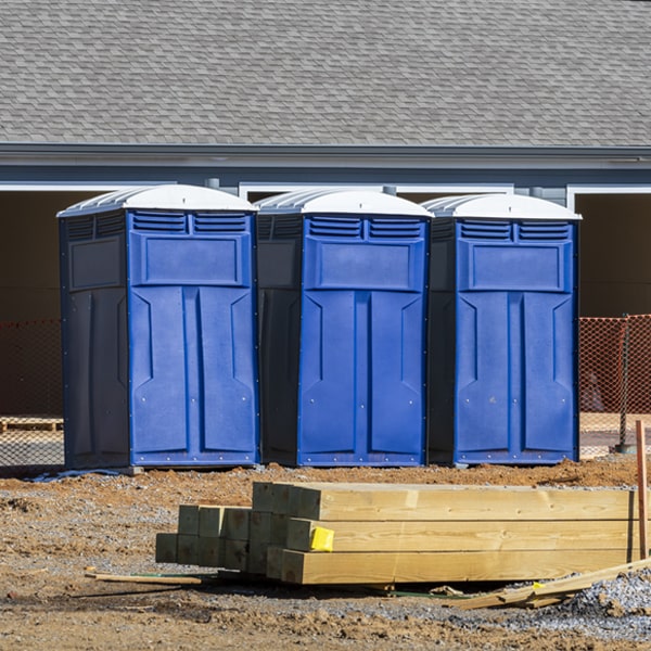 what is the maximum capacity for a single portable toilet in Old Greenwich CT